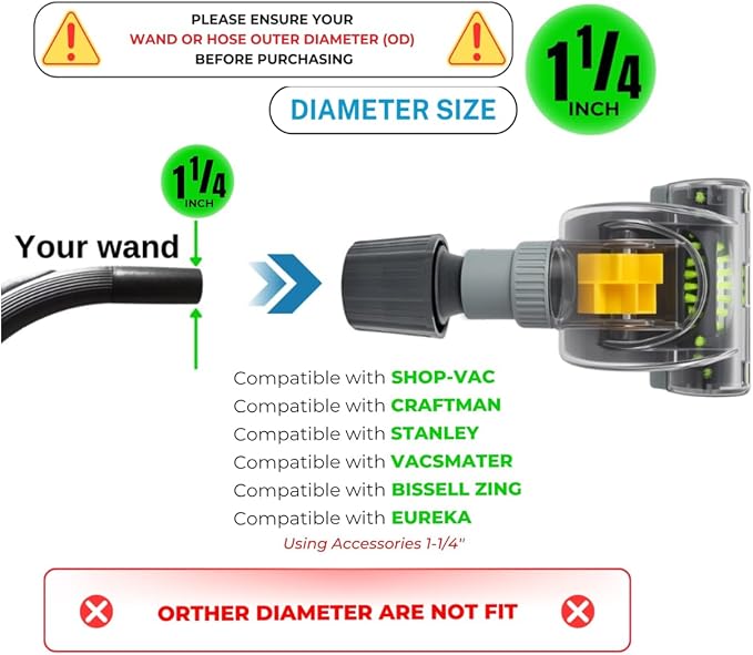 1-1/4'' Vacuum Turbo Brush Attachment - Image 3