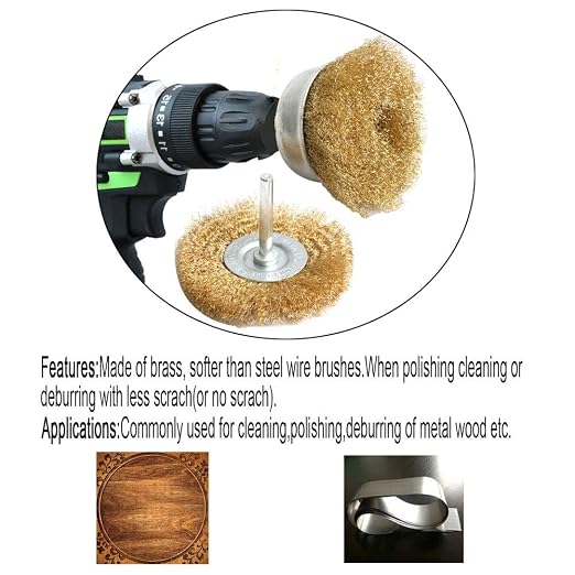 5pcs Brass Wire Wheel Brush Kit - Image 7