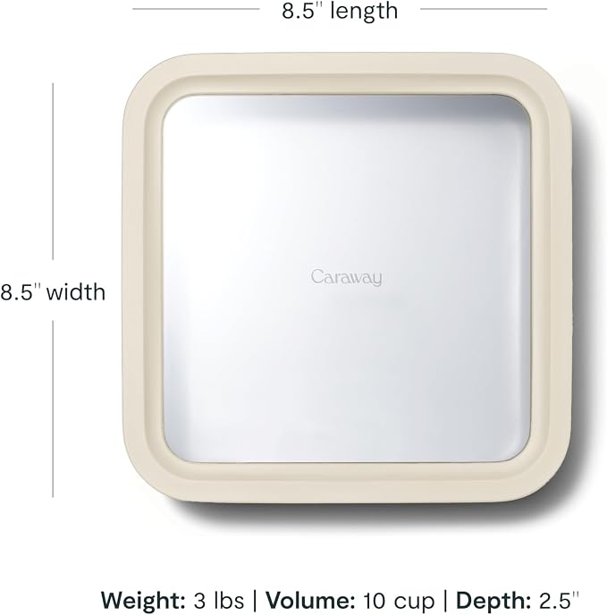 Caraway 6pc Glass Food Storage Set – 10 Cup Food Containers - Image 3
