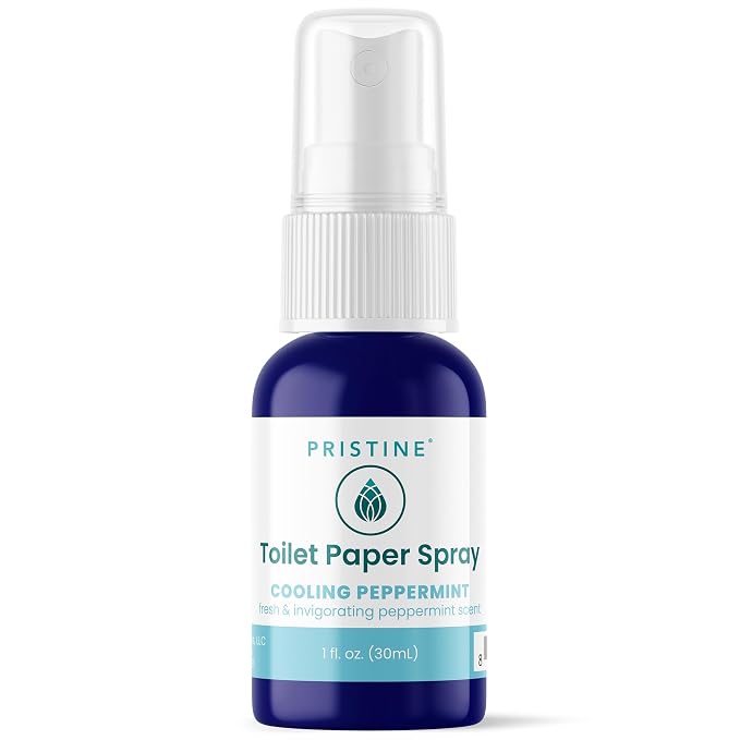 PRISTINE Sprays Toilet Paper Spray, Flushable Wet Wipe Alternative, Cooling by PRISTINE