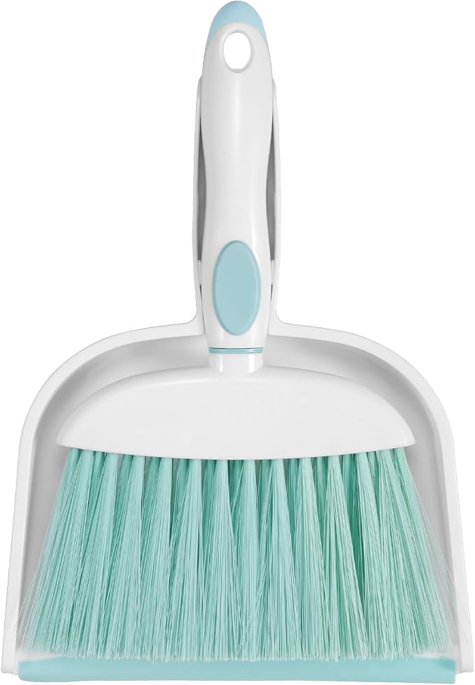 NACENA Small Dust Pan and Brush Set, Mini Broom and Dustpan Set Small Hand by NACENA