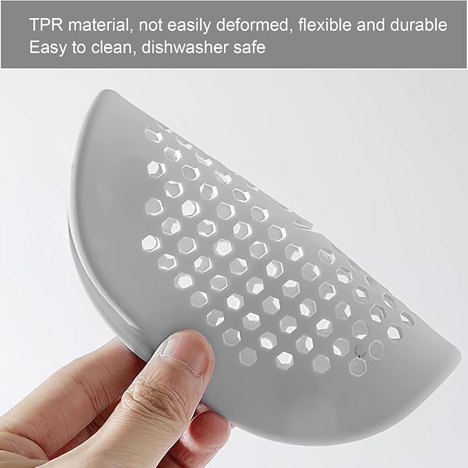 2 Pieces Shower Drain Hair Catcher Bathtub Stopper Home Drain Protectors Drain - Image 4