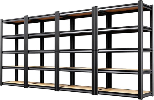 5-Tier Heavy Duty Metal Shelving Units, Adjustable Steel Storage Racks by Unknown
