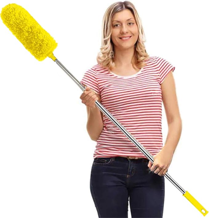 DELUX Microfiber Feather Duster Extendable Cobweb Duster by DELUX