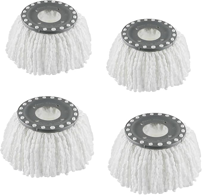 4 Premium Replacement Mop Heads Refills, Compatible by MXZONE