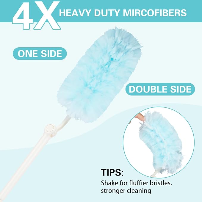 360° Duster Refills Kit for Swiffer Duster, 25 Pack & 1 Handle, Furniture and - Image 4