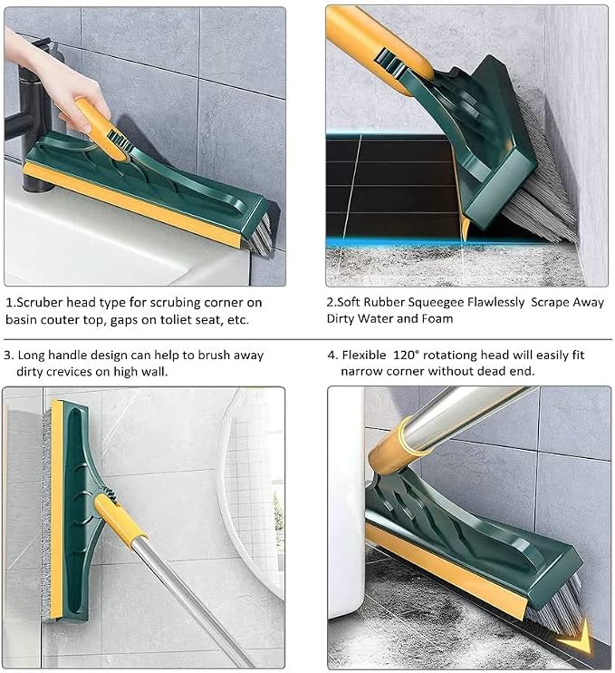 2 in 1 Cleaning Scrub Brush Grout Brush Scrape Floor Scrub Brush - Image 5