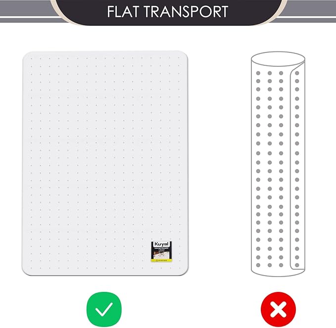 Kuyal Office Chair Mat for Carpet, 48x60 Clear Heavy Duty Computer Chair Mat - Image 7