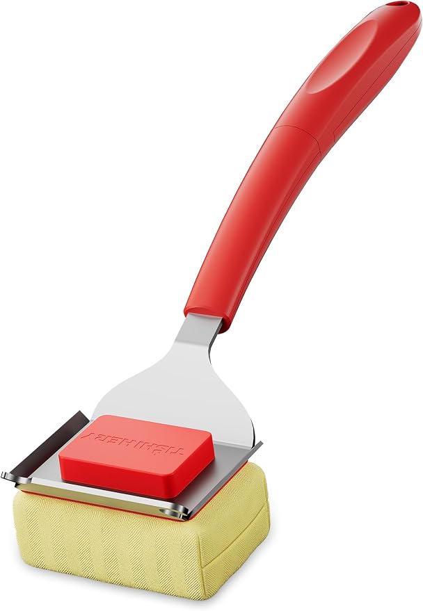 Bristle Free Grill Brush with Scraper by TISHIHERY