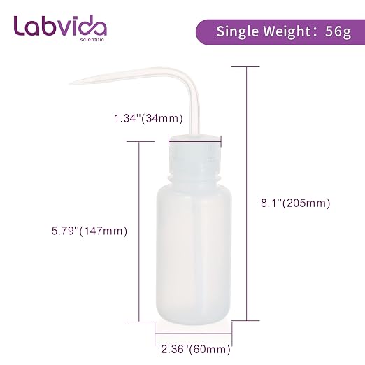 New Released Thick Wall 250ml Squeeze Bottle Set 2pcs- Laboratory Grade Durable - Image 7