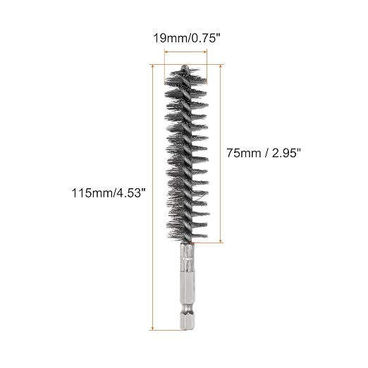 HARFINGTON 5Pcs Bore Brush Stainless Steel 19mm Dia Cleaning Twisted Wire Brush - Image 2