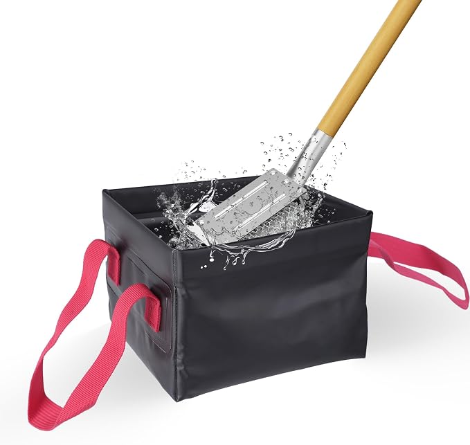 HOUSE AGAIN Grill Brush Bristle Free + Collapsible Water Bucket, Safe BBQ - Image 4