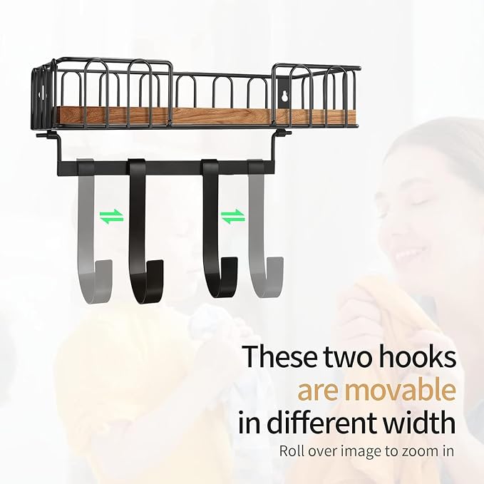 TJ.MOREE Ironing Board Hanger Metal Wall Mount Iron and Ironing Board Holder - Image 8