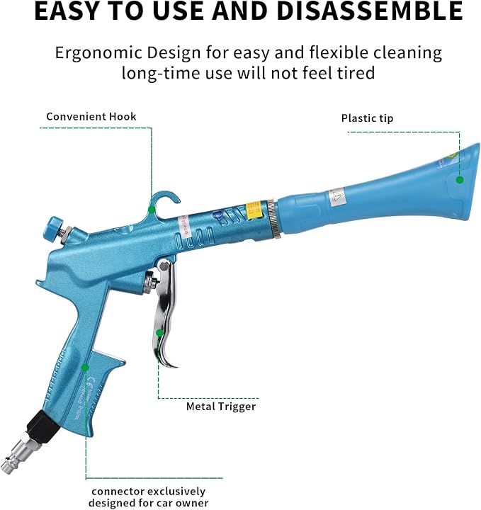 Tornado Dry Car Cleaning Gun Detailing Interior Dryer Air Blow Gun - Image 6