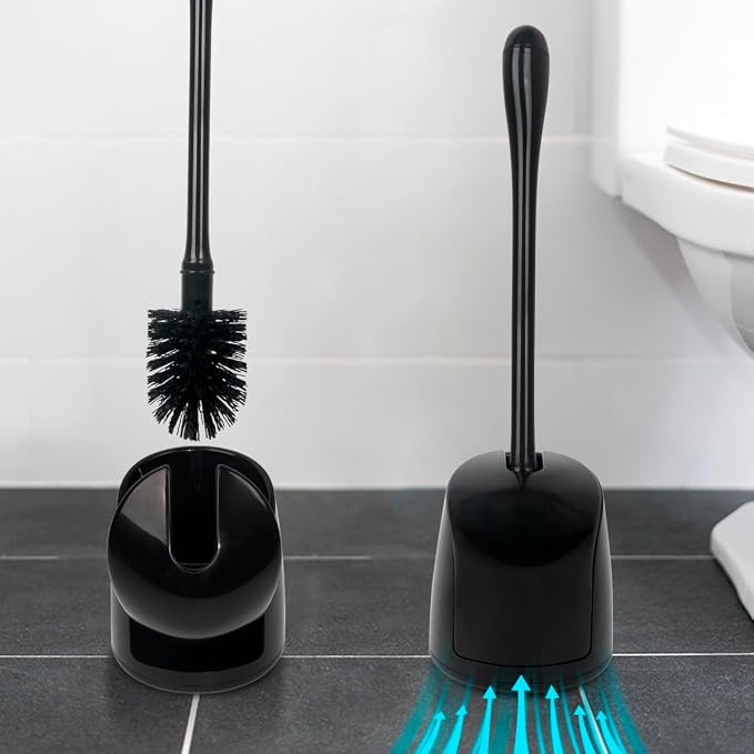 CELOX Toilet Bowl Brush and Holder, Compact Toilet Brush - Image 7