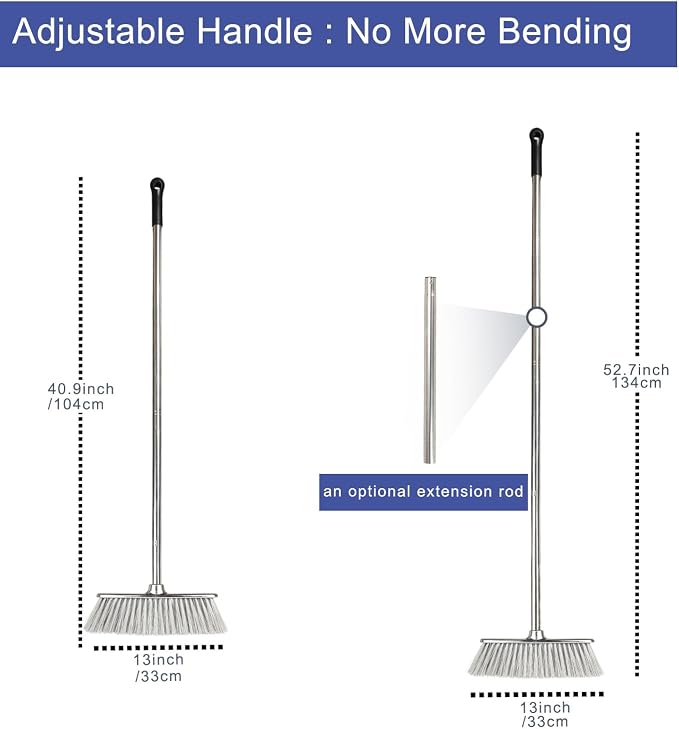 Indoor Soft Bristles Angle Sweeping Broom - Image 2