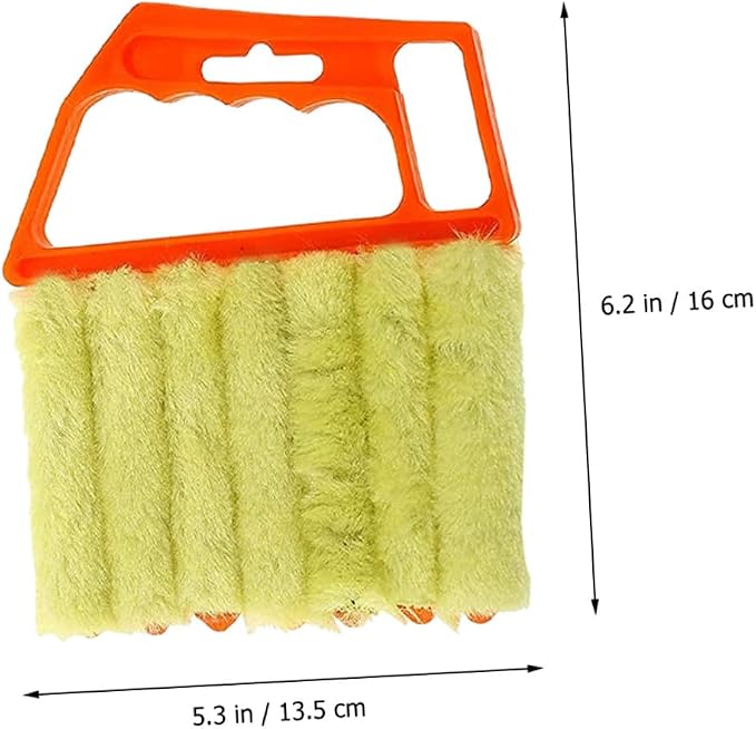 Handheld Window Cleaner Brush and 7-Finger Blinds Cleaning Brush 2pcs Set - Image 2