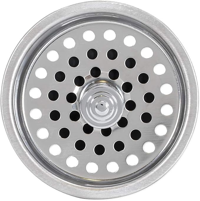 EZ-FLO Rubber Flat Bottom Replacement Basket, 3-1/2 Inch Diameter, Stainless - Image 2