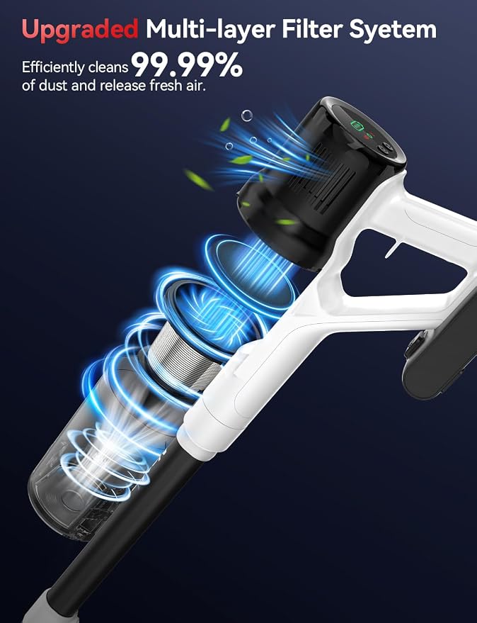 Cordless Vacuum Cleaner, 600W 50KPA 70Mins Cordless Stick Vacuum Cleaner - Image 6