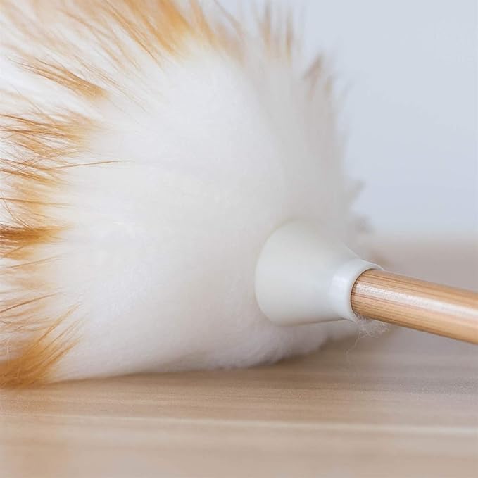 Feather Duster, Household Lambswool Duster Set of 2, Pure Lambs Wool - Image 4
