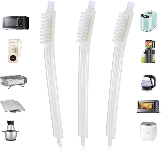 Small Scrub Brushes for Cleaning, Crevice Cleaning Tool Set for Track Juicer by Haniforever