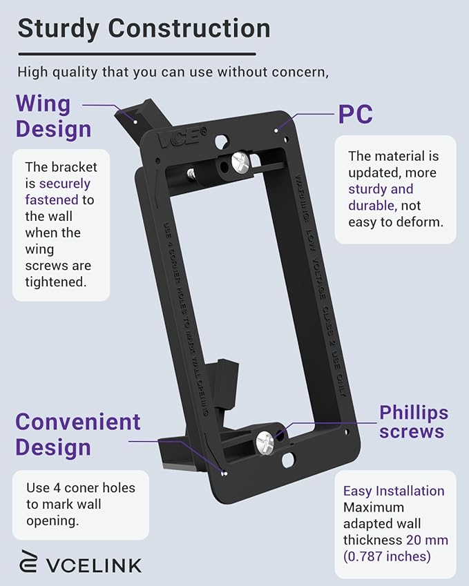 VCE Brush Wall Plate Cable Pass Through - Image 3