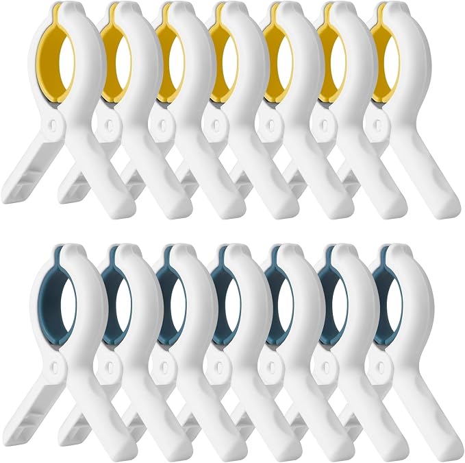 Extra Large Beach Towel Clips 15Pack, Swimming Pool Boat Towel Clips, Increase by Unknown
