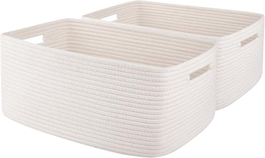 OIAHOMY Storage Basket for Shelves, Closet Cube Storage Bins Baskets for by MasterofSpaceOptimization