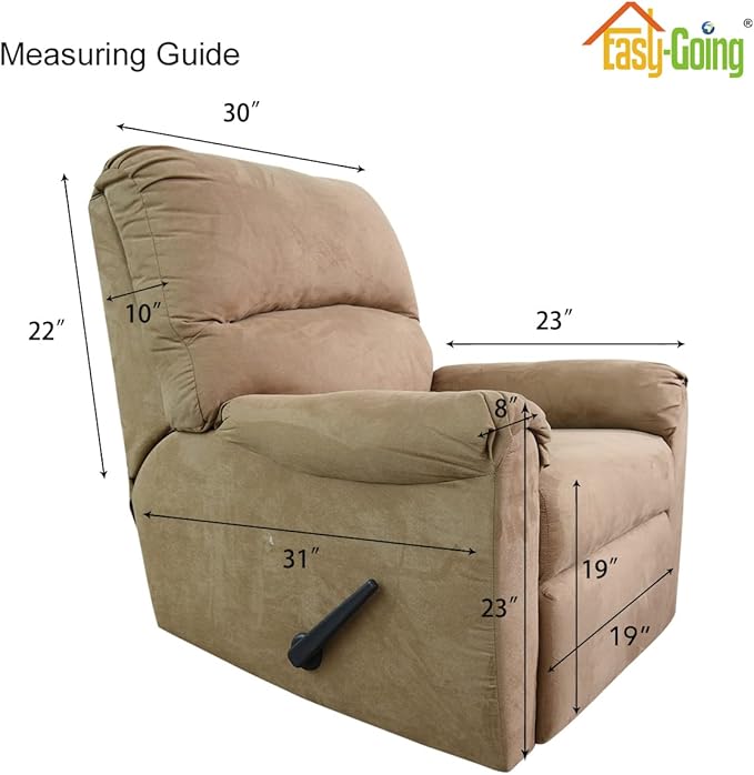 Easy-Going Recliner Chair Slipcover Reversible Sofa Cover Water Resistant Couch Cover Furniture Protector with Elastic Straps for Pets Dog (Recliner, Navy/Ivory)