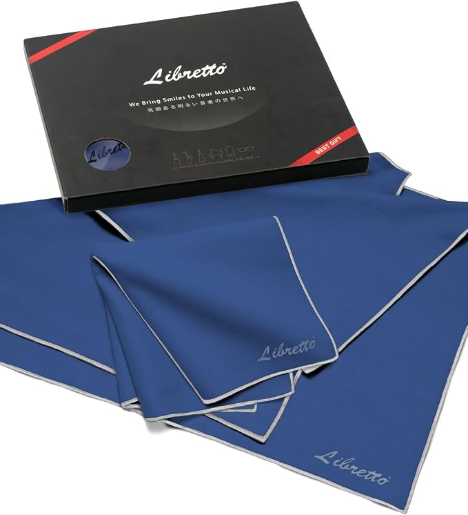 Libretto Microfiber Polish Cloth, 3 Useful Sizes in 1 Pack, Violin and Cello by Libretto