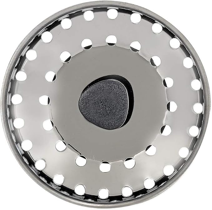 EZ-FLO Replacement Basket, Rubber Pronged Bottom, Stainless Steel, Fits 3-1/2 - Image 2