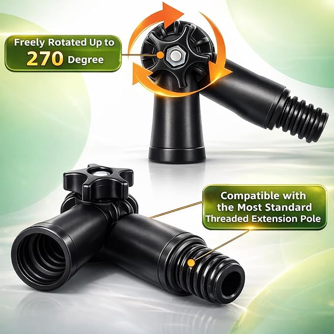 Universal Joint Angle Adaptor for Telescoping Extension Pole, Versatile for - Image 2