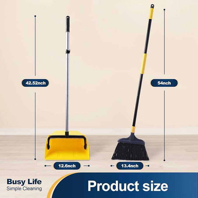 Yocada Commercial Broom and Dustpan Set - Image 4