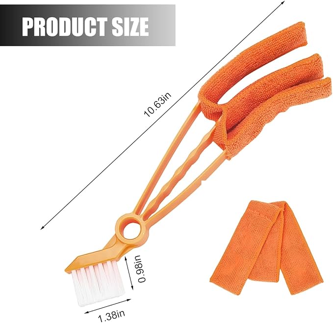 Mini Duster for Car Air Vent, Vehicle Air Conditioner Cleaner & Brush - Image 2