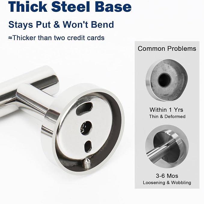 NearMoon Bathroom Toilet Paper Holder, Premium SUS304 Stainless Steel Rustproof - Image 4