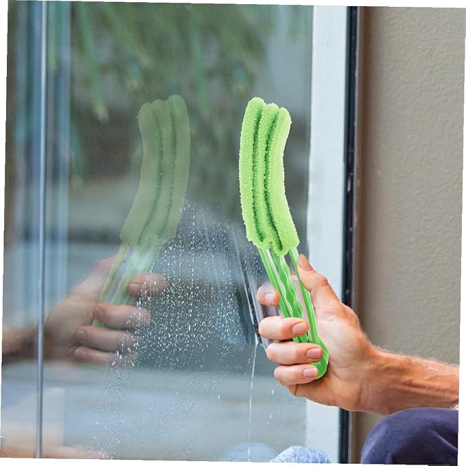 7-Finger and 3-Finger Blinds Cleaning Brushes 2pcs, Sturdy Window Shutter Brush - Image 5