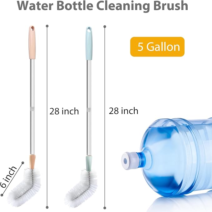 Water Bottle Cleaning Brush, 2 Pack 28inch Bendable Water Bottle Brush Long - Image 2
