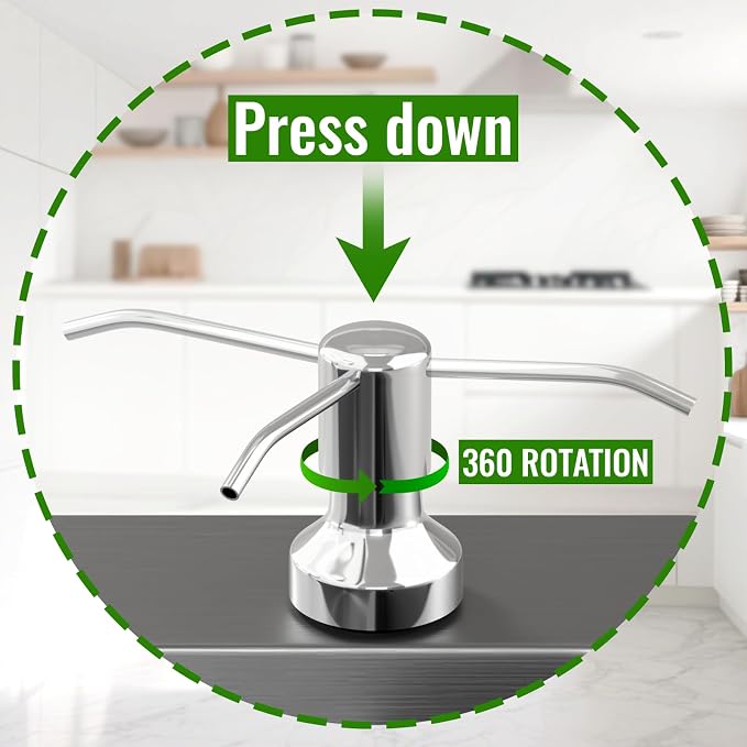 Soap Dispenser for Kitchen Sink, Kitchen Sink Soap Dispenser - Image 2