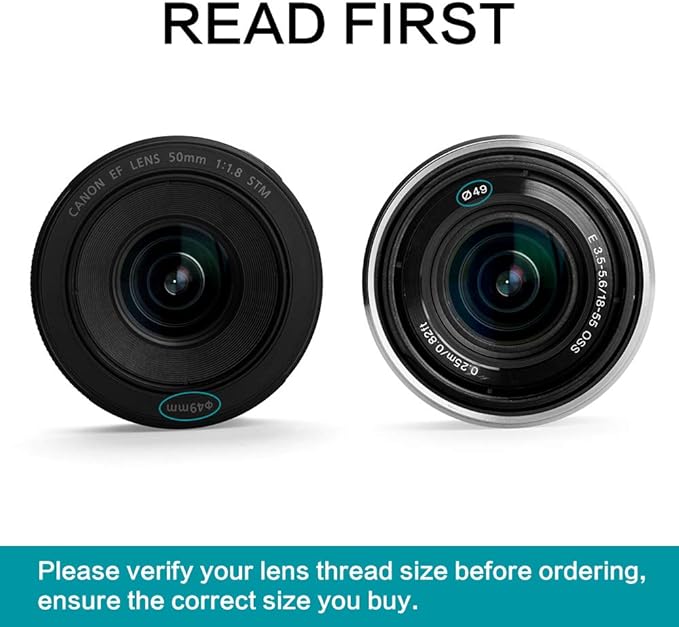 55mm Wide Angle Lens Hood, Universal Metal Lens Hood Sunshade - Image 5