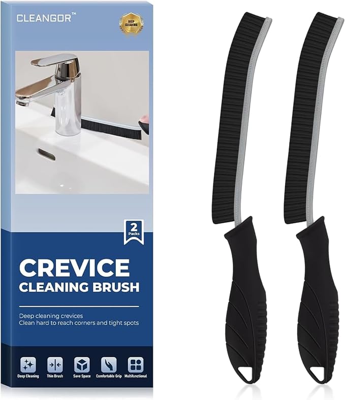 Crevice Cleaning Brushes, Cleaner Scrub Brush Tool by Cleangor