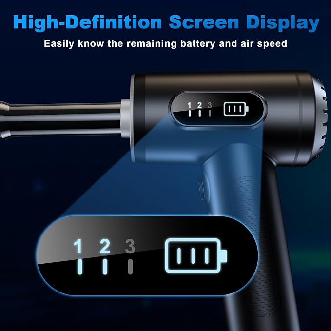 Compressed Air Duster-3 Gear Adjustable 100000RPM Electric Air Duster - Image 4