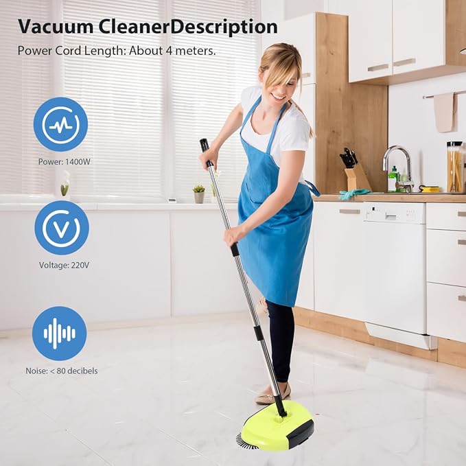 Manual Carpet Sweeper Mini Hand Push Sweeper 3 in 1 Household Cleaning Lazy - Image 6