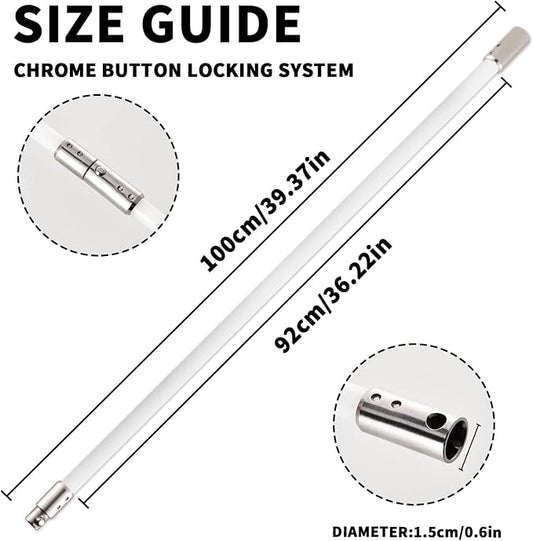 Bluesea 4 Pieces Chimney Sweep Kit Nylon Rod, Chimney Cleaning Kit Accessories - Image 2