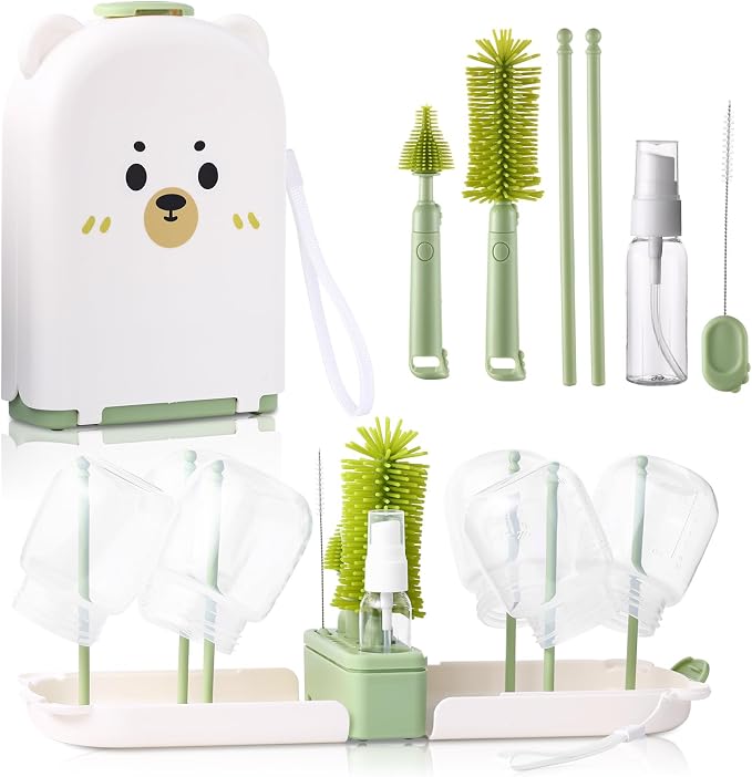 Baby Bottle Cleaner Brush Set Bottle Cleaner Brush Set Portable Bottle Cleaning by Hranio
