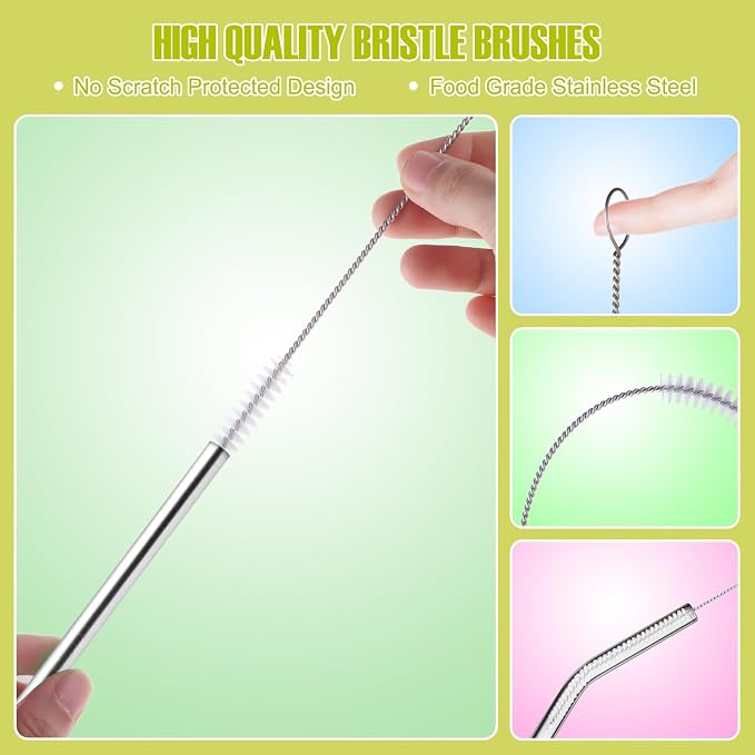 Reusable Straw Cleaner Brush Set - Image 5