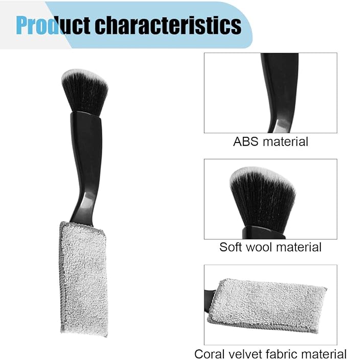 Car Double Head Clean Brush, 2 in 1 Duster - Image 4