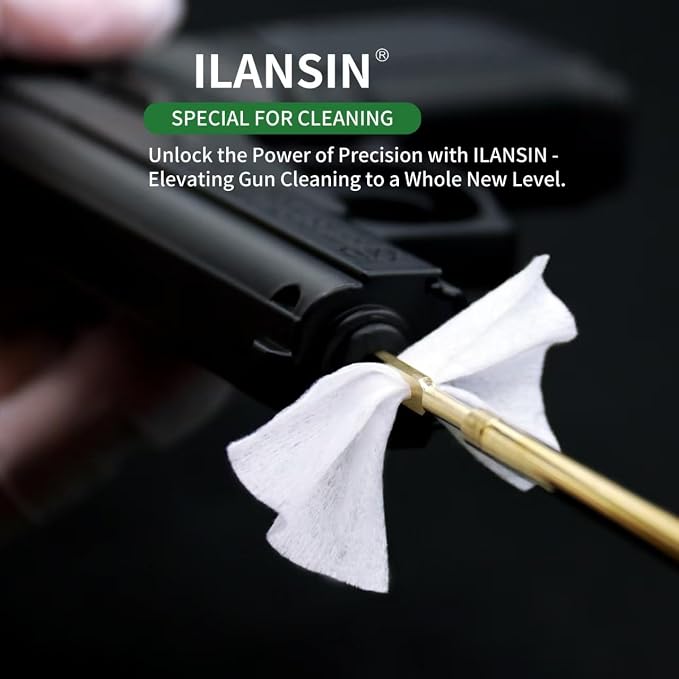 3000/1500PCS Gun Cleaning Patches+CLP Oil, Professional Wipes - Image 7