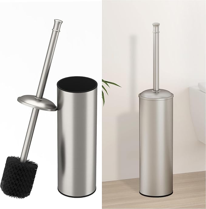 BESy Toilet Brush and Holder, Toilet Cleaner Bowl Set by BESy