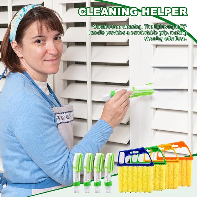 5Pcs Blind Cleaner Duster Tool Window Blind Cleaner, 7 Fingers Dusting Cleaners - Image 5