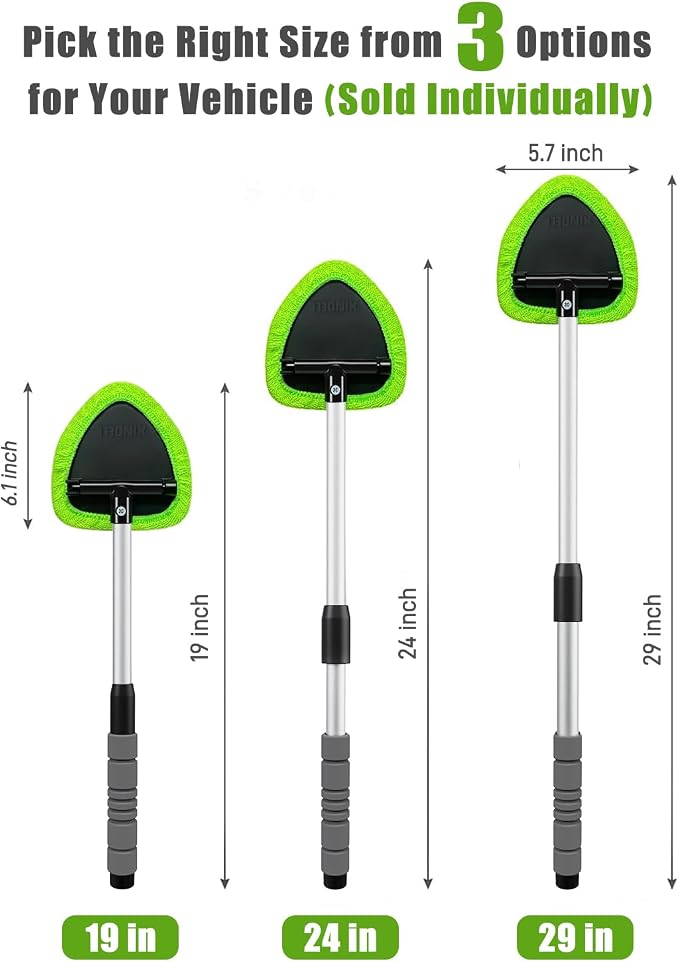 XINDELL 29-inch Windshield Cleaner Tool – Car Interior Window Cleaning Kit - Image 8